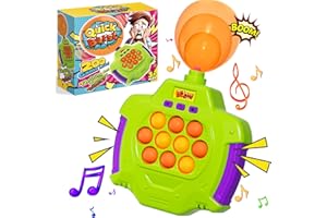 STEM MATCH Juego de Burbujas de Empuje rápido para niños Adultos, Inflado de Globos Juego electrónicos Pop Bubbles It Juguetes, 200 Niveles para Familia & Muiltplay, Recargable Consola sensorial Pop Fidget Toys