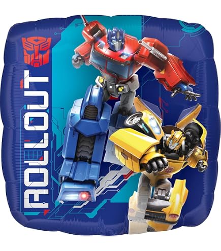 Transformers Foil Palloncini in lattice Optimus Prime