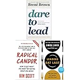 Dare to Lead, Radical Candor & Leaders Eat Last 3 Books Collection Set