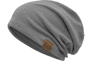 iParaAiluRy Beanie Herren - Strickmütze Herren Mütze Winter Herbst Wintermütze Herren Slouch Dünne Mütze Herren Mützen Haube Herren Feinstrick Beanie Mütze Damen Männer Warm BaumMützen Unisex