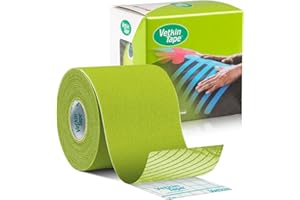 VetkinTape® Kinesiologie Tape für Tiere - Lime (6cm*5m) | 1 Rolle Kinesiotape für Pferde und Hunde | Latexfrei und TÜV-zertifiziertes Kinesiotapes | 25%+ stärkere Acryl-Klebeschicht
