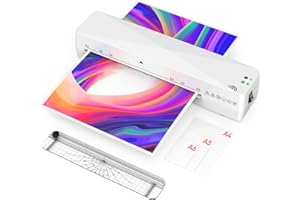 Kejector A4 Laminator, Thermal Laminator Machine for Hot and Cold with 20 Laminating Pouches, Paper Cutter, Fast Warm Up, No Bubbles for Home Office School Use