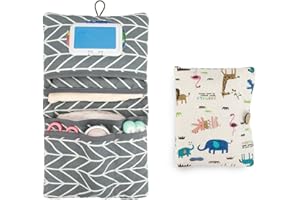 JOCXZI Baby Windelsäckchen für Wickelutensilien,Waschbare alte Wickeltasche, Babywickeltasche, Feuchttücherbox, tragbare Wickeltasche für Babywäsche