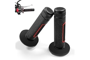 CAIXIANGYU Poignées Protaper MX 7/8'' (22mm/24mm) – Poignées universelles en Gel Caoutchouc pour Dirtbike, Motocross et Pitbikes – Antidérapantes et étanches