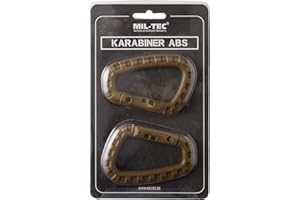 Mil-Tec ABS carabiner (2 pieces/blister)