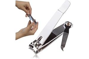 RAXINT Cortauñas Profesional para Pies y Manos, Perfecto para Pedicura y Manicura niñas y niños, Cortauñas Pies Profesional de Acero Inoxidable Afilado y Duradero