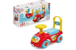 LITTLE LOT My First Ride On Red and Blue for Children 12 Months to 8 Years - Baby Garden Toys, Push Along Car, Kids Ride On Push Car