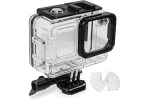 OKFUN 50M/165FT Carcasa impermeable compatible con Insta 360 Ace Pro 2/Ace Pro, protección de buceo cubierta subacuática con soporte accesorio