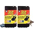 The Big Cheese Rat & Mouse Bait Station - Reusable Tamper-Resistant & Weather-Proof Rat Bait Box for Rat Poison - Lockable Lid, Compatible with Various Baits - For Indoor & Outdoor Use, Multi Pack X2