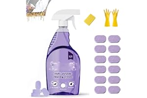 HOPASRISEE Dr Clean Spray nettoyant pour four, spray nettoyant multi-usage pour enlever les taches, comprimés Dr Clean et flacon pulvérisateur pour la maison, la cuisine, et plus encore (12 comprimés)
