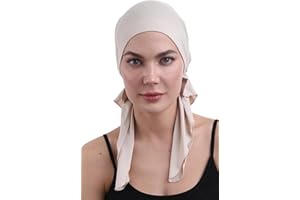 DERESINA HEADWEAR Deresina wiązana bandana na wypadanie włosów, chemiczne nakrycie głowy z bawełny i bambusa dla pacjentów chorych na raka