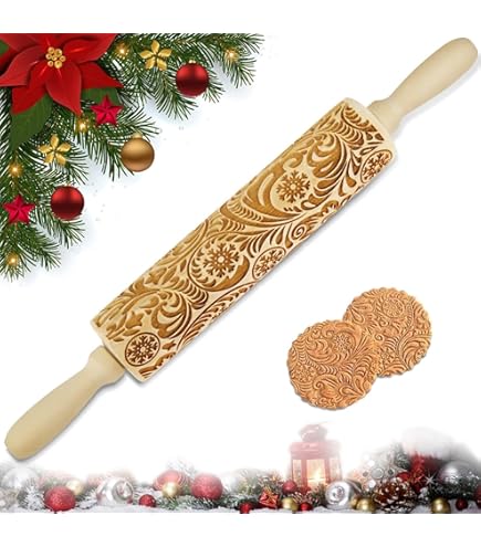 Mattarello Decorativo Efo 24cm Con Disegni Gatti - Per Biscotti E Pasta Frolla