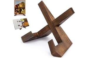 SHSHbuy Chevalet Support Presentoir Porte Assiette,Support Assiette Decorative Multifonction,Support Tablette Bois pour Afficher des Disques Livres Peintures Décoratives Cadre Photo