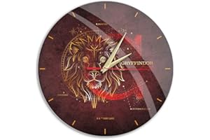 ERT GROUP Orologio da parete con licenza ufficiale Harry Potter, lucido, opaco, silenzioso, design unico, lancette in metallo laccato, 30,5 cm (12")