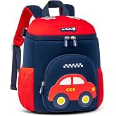 PROTAURI Daycare Backpack for Girls Boys with Chest Strap, Kids Backpack Reflective and Water Repellent Kita Backpack Lightwe