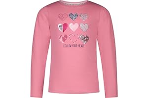 SALT AND PEPPER Mädchen Girls L/S Hearts Print Sequins T-Shirt