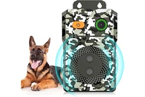 EUOTEO Dispositivo Antiladridos, Ahuyentador Ultrasónico Automático para Perros, Dispositivo Antiladridos Recargable para Perros, Disuasor de Ladridos para Perros Pequeños Medianos y Grandes