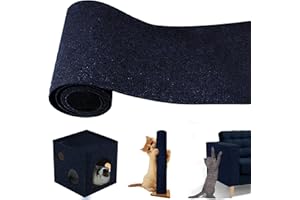 Tappetino Antigraffio Autoadesivo Per Gatti, Diy Climbing Cat Scratcher Adesivo,Hillylolly Ritagliabili Tappeto Tiragraffi per Gatti,Tiragraffi Adesivo Rotolo Protegge (blu scuro)