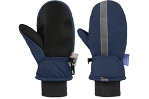 PONCEAU Kinder Skihandschuhe Winterhandschuhe Kleinkinder Winddicht Skihandschuhe Warme Wintersport Handschuhe Winddicht