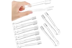 BREMOROU 8 pinzas de plástico pequeñas para cubitos de hielo, pinzas de cocina, pinzas para azúcar, pinzas para dulces, pinzas pequeñas, para alimentos, ensaladas, dulces, fiestas