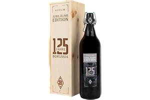 ‎BORUSSIA MÖNCHENGLADBACH Borussia Mönchengladbach Bolten Altbier „Jubiläumsedition 125 Jahre“ in Holzbox | Offizieller Fanartikel Fohlenshop | Gladbach Fanartikel Sammlerstück