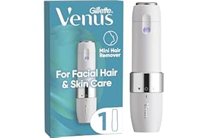 GILLETTE VENUS Venus for Facial Hair & Skin Care, Face Trimmer for Women, Mini Facial Hair Remover, Compact and Portable Electric Shaver for Women