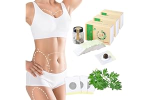 DAZZTIME 90 Stück Mugwort Navel Sticker,Natural Herbal Belly Sticker,Detox Pflaster,Beifuß Nabel Aufkleber, für Bierbauch, Bauchfett Taille, Eimer Taille