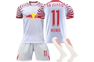 GENERISCH RB-Leipzig Fußball Trikot Kinder Fußball Trikot Set RB-Leipzig fußball trikot Nr.18 Jersey RB Fussball Jersey Trainingsanzug für Junge Herren Fussball Trikot Kinder Socken Set Erwachsene/Kinder