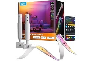 Govee RGBWWIC Strip Light with Skyline Kit 13.1ft, Smart Control, APP, WiFi | Work with Alexa, Google Assistant, Matter and Smarthings, DIY Color Changing Light Strip, LED Lights for Bedroom, Home Decor