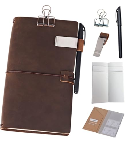 Produktbild von Travelers Notebook Kalender Jan 2026 – Jun 2027 – Leder-Einband, A5, 3er-Set