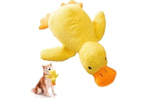AREIKNIM Paperella Peluche per Cani, Gioco Cane Indistruttibile Che Squittisce, Gioco Cane Indistruttibile per Cani di Piccola, Media, Grande Taglia (M)