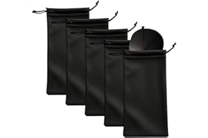 FZSECRIU 5 Stücke Brillenetui Weich,Microfaser Brillentasche,Brillenetui Flach,Brillenaufbewahrung,Sonnenbrillen Aufbewahrung,brillenhülle,brillenbeutel,brillen tasche,brillen etui