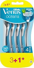 Gillette Venus Oceana Rasoio Donna 3 Lamette di Ricambio + 1 Gratis da 3 Lame