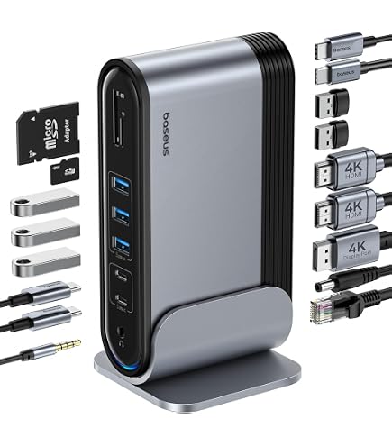 Anker Docking Station, KVM Switch for Desktop PC and Laptop, Dual