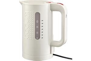 Bodum Bistro czajnik elektryczny (automatyczne wyłączanie, 2200 W, 1 l) kremowy, kremowy