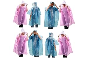 Start and Drive Ltd Poncho Rain Coat Waterproof Plastic Adult Size with Hoods men and women emergency disposable Pocket size Raincoat Thin and Strong Hiking Keep Dry