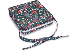 BSTKEY Asiento elevador desmontable ajustable lavable con correas (animales + bosque)