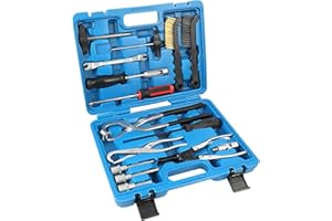 LIROPAU 15 Tlg Bremstrommel Werkzeug Satz Kfz, Bremstrommel-Werkzeugsatz zum Wechseln/Reinigen für Scheibenbremsanlagen und Trommel, Werkstatt Montage