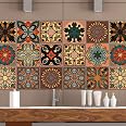 Mefound 20pcs Peel And Stick Tile Stickers – 15x15cm Marble Pattern, Waterproof Self-Adhesive Vinyl For Kitchen & Bathroom
