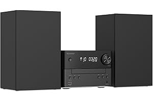 Karcher MC 6475D Stereoanlage Kompaktanlage mit CD-Player, DAB+ / UKW Radio, Bluetooth 5.4, MP3-Wiedergabe via USB/AUX, Musikcenter mit 20 Watt RMS, Wecker & Fernbedienung