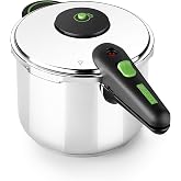 MONIX Presto | Duo Set of pressure cookers 4+6 L stainless steel 18/10 | Suitable for all types of cookers, including inducti