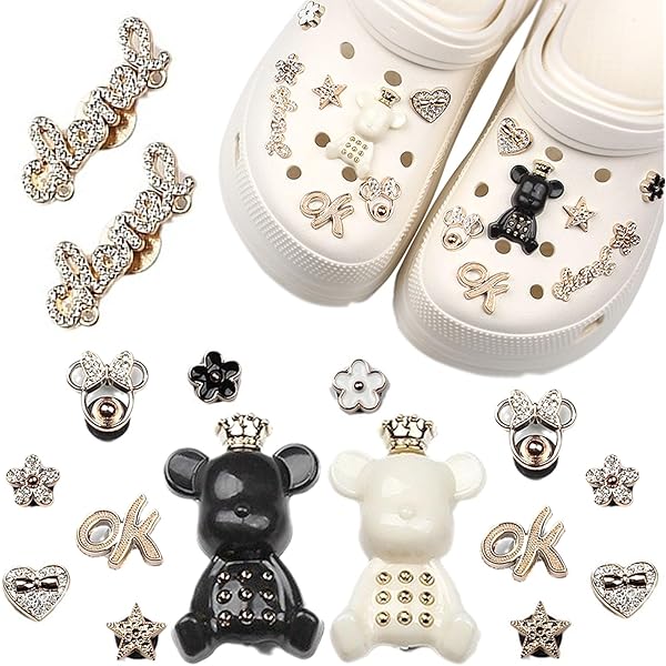 JOOTUEPO 22 Pices Accessoires De Chaussure En Strass