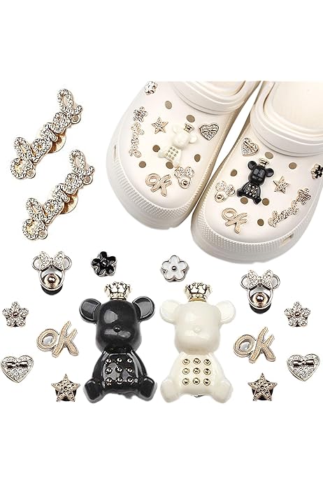 Charm Per Scarpe Con Cristalli - Set 17 Pezzi | Decorazioni Bling Per Sandali E Infradito - Foto 11