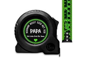 LUXHOMY Papa Geschenk, Weihnachtsgeschenke für Papa, Messband Geschenke für Vater – Weihnachts- und Geburtstagsgeschenke für Vater, Langlebiges Messband 7,5 m