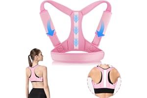AIOUTGOGO Correcteur De Posture Femme Redresse Dos Correcteur De Posture –soulage les douleurs aux épaules et dans le haut du dos, attelle dorsale respirante réglable et confortable (universelle)