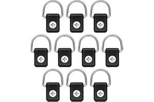 YOSOO HEALTH GEAR YHG Kayak D Rings, Lashing Rings for Loads, Kayak Fishing Rigging D Rings with M6 Screws, D Ring Tie Down for Boat Canoe Kayak Fishing Rigging Accessories