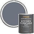 Rust-Oleum Dark Grey Scrubbable Kitchen Cupboard Paint in Satin Finish - Marine Grey 750ml