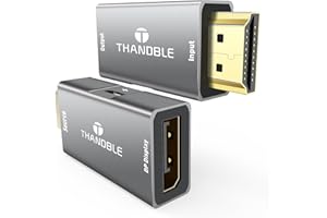 THANDBLE HDMI to DisplayPort Adapter (4K 60Hz), HDMI Souce to DP Display Converter, Male to Display Port Female Compatible for Laptops, Graphics Cards, PS5, AMD,NVIDIA-1 Pack