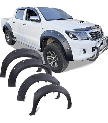 JVAN Élargisseurs D'Ailes Passages De Roues Extra Larges Universels Flexibles 4 Pièces - 90mm Noir