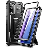 Dexnor för Samsung Note 20 fodral, [inbyggt skärmskydd och stativ] kraftigt militärklassat skydd stötsäkert skyddande fodral 